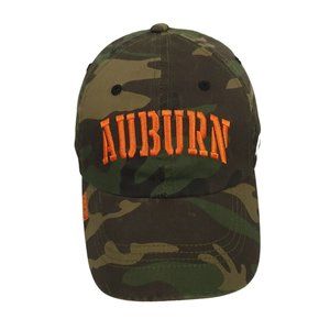 Russell Auburn Tigers Camouflage Cap Hat Adjustable Tuck Strap Green Brown